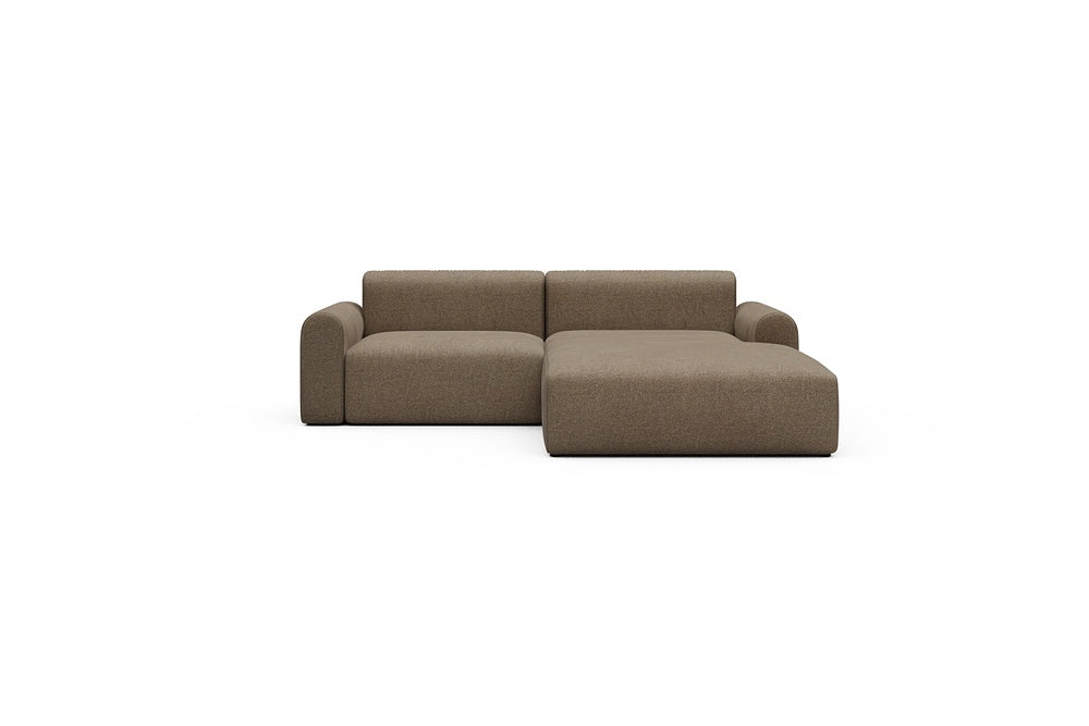 Rund Casual Modular Sofa - Configurations 1 - D2L - 240 x 188 cm - 1,5 Seater + Chaise - 817 Aivi Khaki Brown