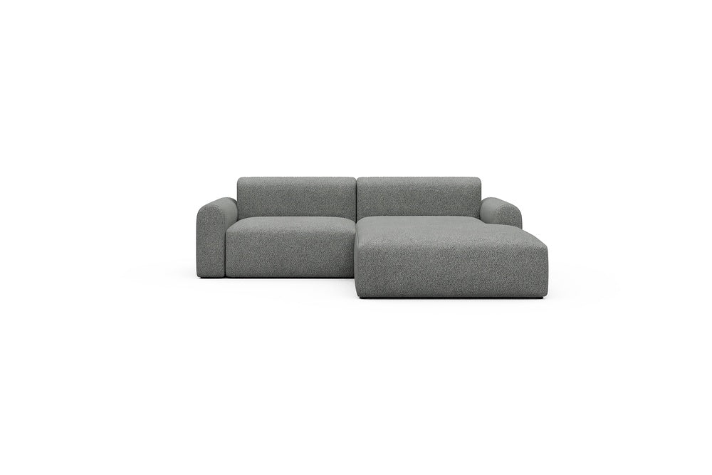Rund Casual Modular Sofa - Configurations 1 - D2L - 240 x 188 cm - 1,5 Seater + Chaise - 868 Vanora Warm Grey