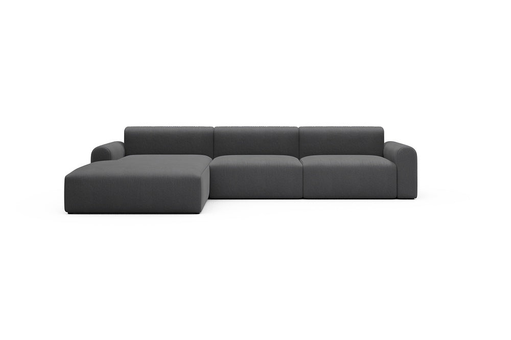 Rund Casual Modular Sofa - Configurations 1 - D3L - 335 x 188 cm - Chaise + 2,5 Seater - 441 Satya Warm Zinc