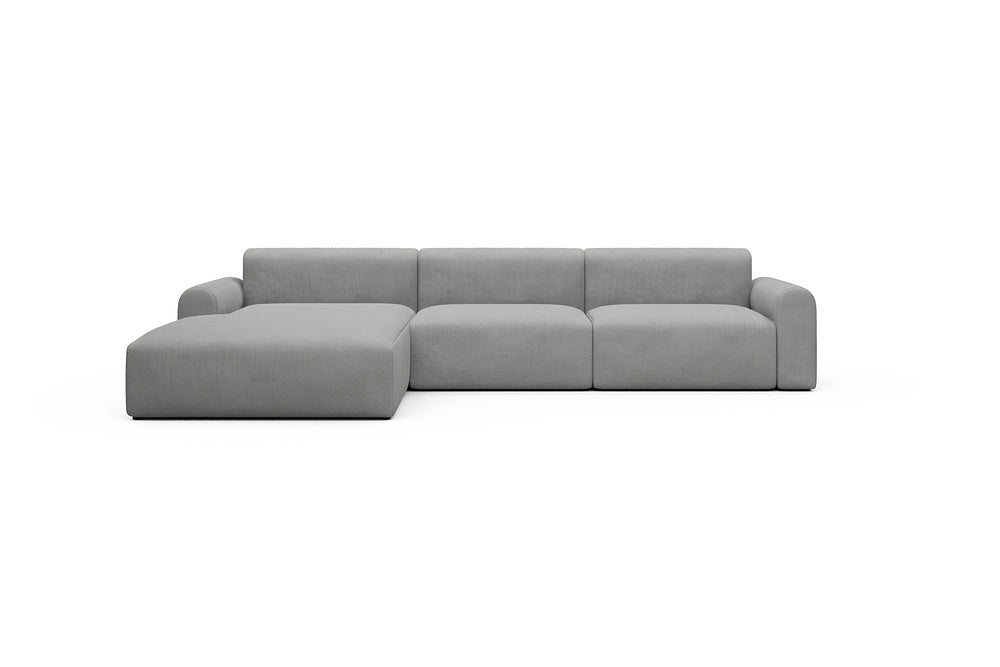 Rund Casual Modular Sofa - Configurations 1 - D3L - 335 x 188 cm - Chaise + 2,5 Seater - 764 Cura Sand Grey