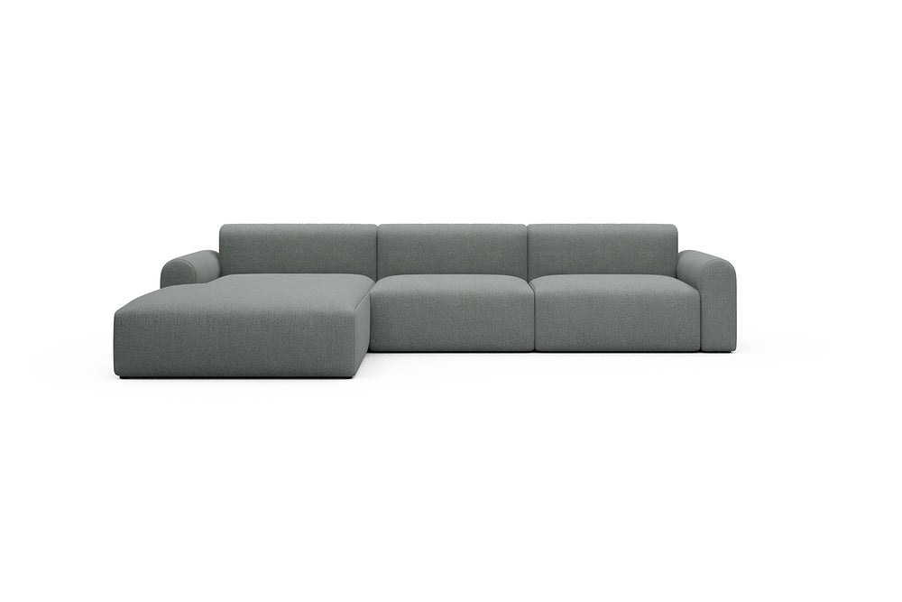 Rund Casual Modular Sofa - Configurations 1 - D3L - 335 x 188 cm - Chaise + 2,5 Seater - 853 Mahoga Dove Grey