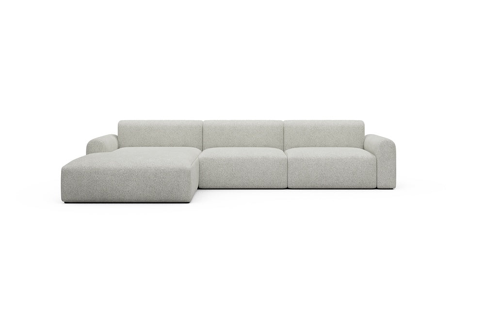 Rund Casual Modular Sofa - Configurations 1 - D3L - 335 x 188 cm - Chaise + 2,5 Seater - 867 Vanora Warm Sand