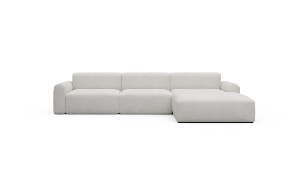 Rund Casual Modular Sofa - Configurations 1 - D4L - 335 x 188 cm - 2,5 Seater + Chaise - 574 Vivus Dusty Off White
