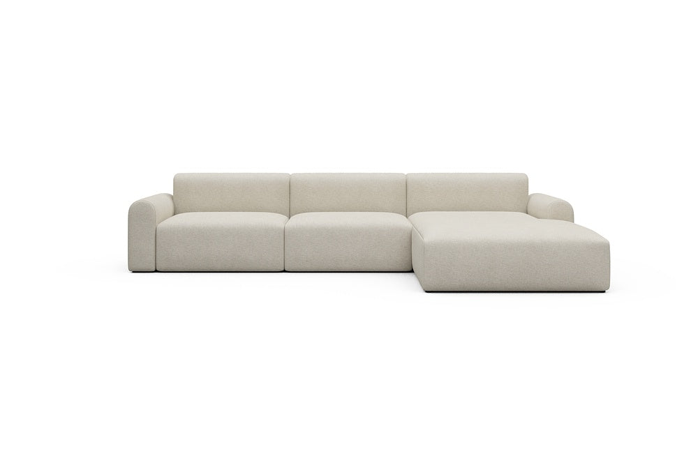 Rund Casual Modular Sofa - Configurations 1 - D4L - 335 x 188 cm - 2,5 Seater + Chaise - 584 Argus Natural