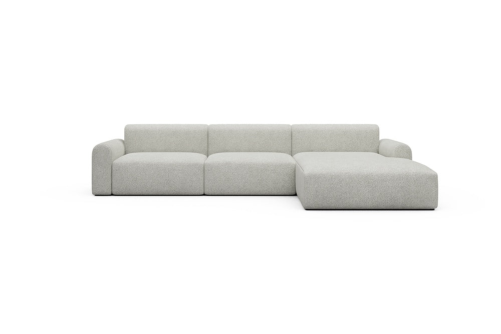 Rund Casual Modular Sofa - Configurations 1 - D4L - 335 x 188 cm - 2,5 Seater + Chaise - 867 Vanora Warm Sand