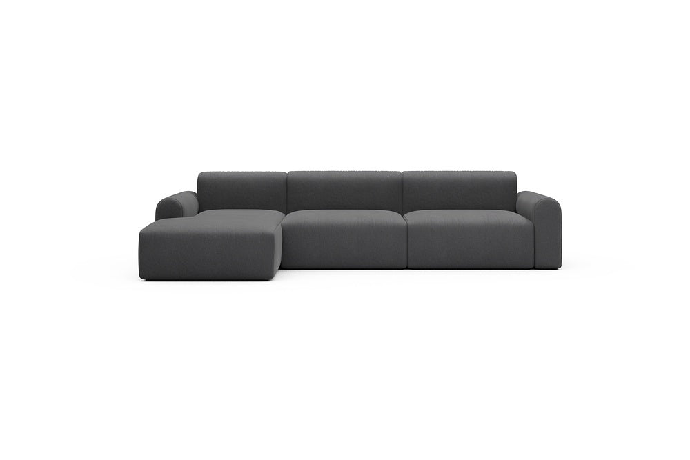 Rund Casual Modular Sofa - Configurations 1 - D5L - 312 x 152 cm - Chaise + 3 Seater - 441 Satya Warm Zinc