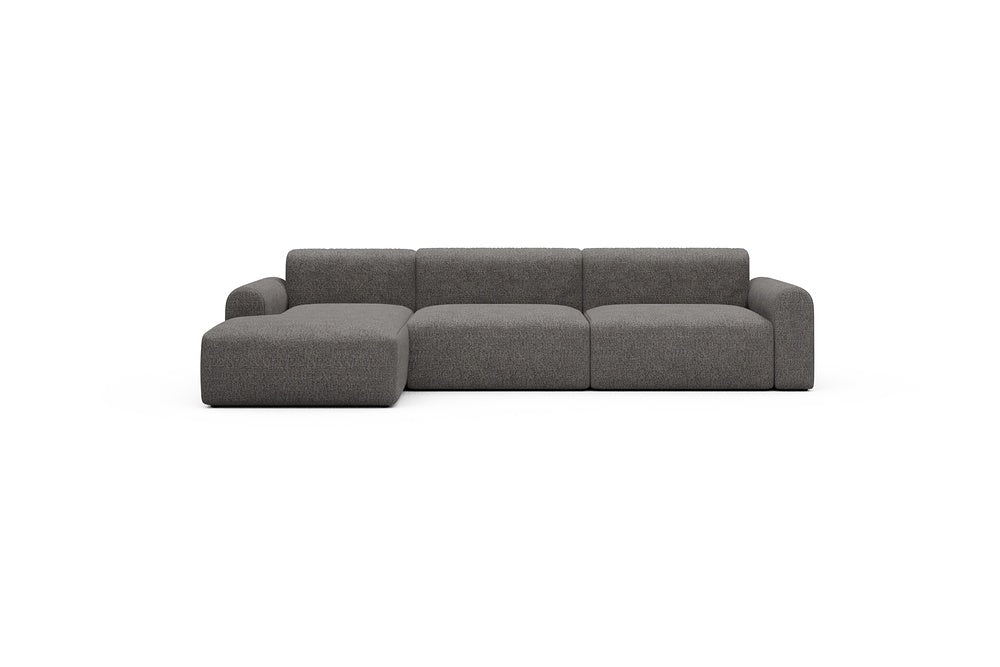 Rund Casual Modular Sofa - Configurations 1 - D5L - 312 x 152 cm - Chaise + 3 Seater - 772 Carreno Salt & Pepper
