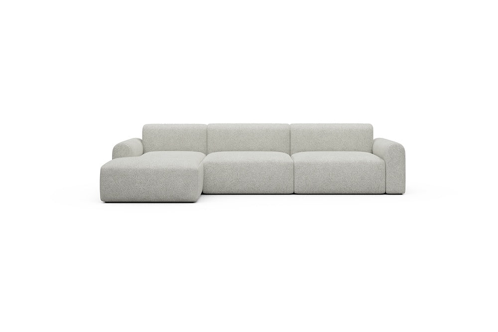 Rund Casual Modular Sofa - Configurations 1 - D5L - 312 x 152 cm - Chaise + 3 Seater - 867 Vanora Warm Sand
