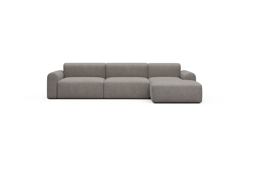 Rund Casual Modular Sofa - Configurations 1 - D6L - 312 x 152 cm - 3 Seater + Chaise - 418 Esina Truffle