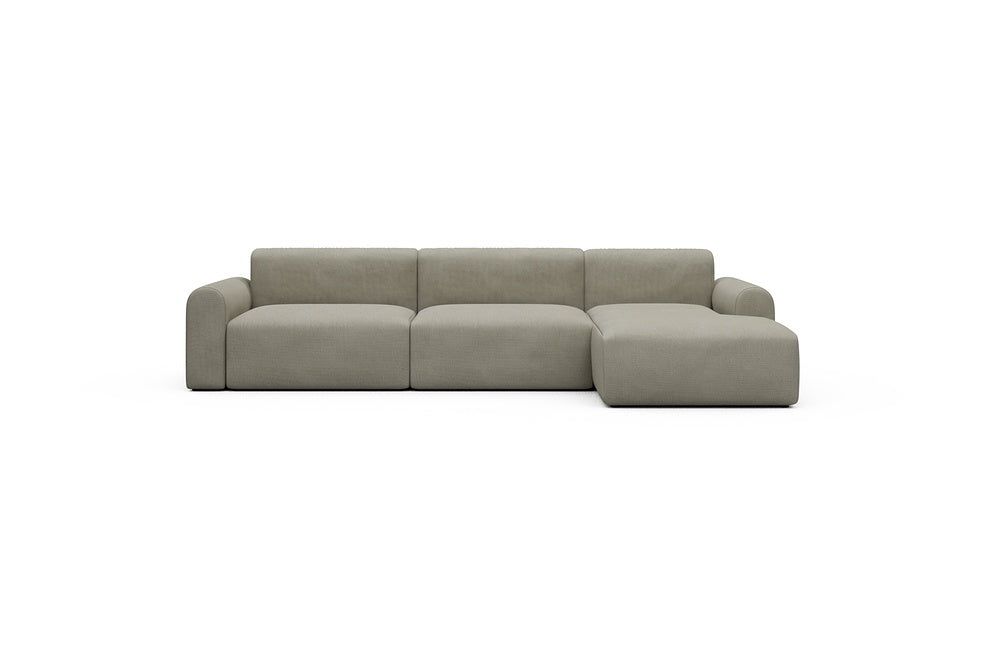 Rund Casual Modular Sofa - Configurations 1 - D6L - 312 x 152 cm - 3 Seater + Chaise - 765 Cura Oat