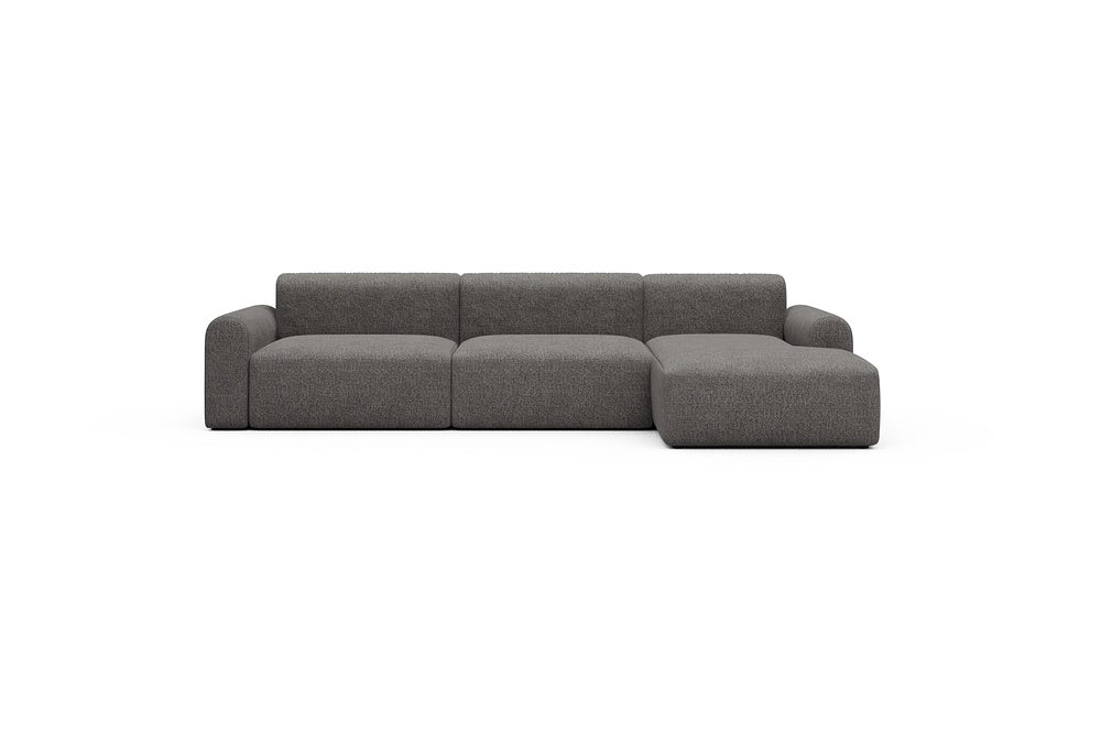 Rund Casual Modular Sofa - Configurations 1 - D6L - 312 x 152 cm - 3 Seater + Chaise - 772 Carreno Salt & Pepper