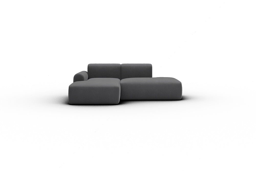 Rund Casual Modular Sofa - Configurations 1 - E1L - 224 x 152 cm - Chaise + Open-End - 441 Satya Warm Zinc