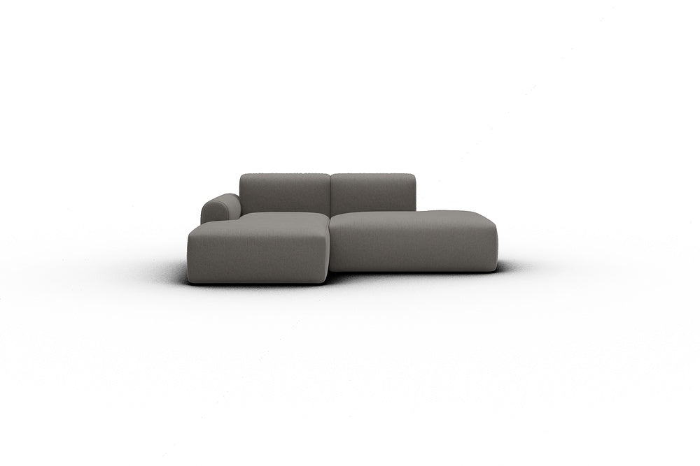 Rund Casual Modular Sofa - Configurations 1 - E1L - 224 x 152 cm - Chaise + Open-End - 446 Satya Taupe Brown