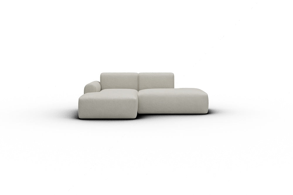 Rund Casual Modular Sofa - Configurations 1 - E1L - 224 x 152 cm - Chaise + Open-End - 487 Denari Clean Beige