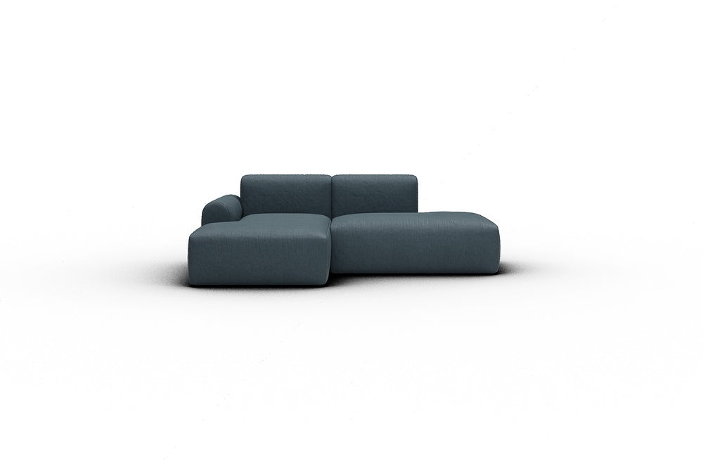 Rund Casual Modular Sofa - Configurations 1 - E1L - 224 x 152 cm - Chaise + Open-End - 489 Denari Royal Blue