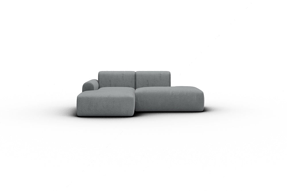 Rund Casual Modular Sofa - Configurations 1 - E1L - 224 x 152 cm - Chaise + Open-End - 495 Casone Gravel Grey