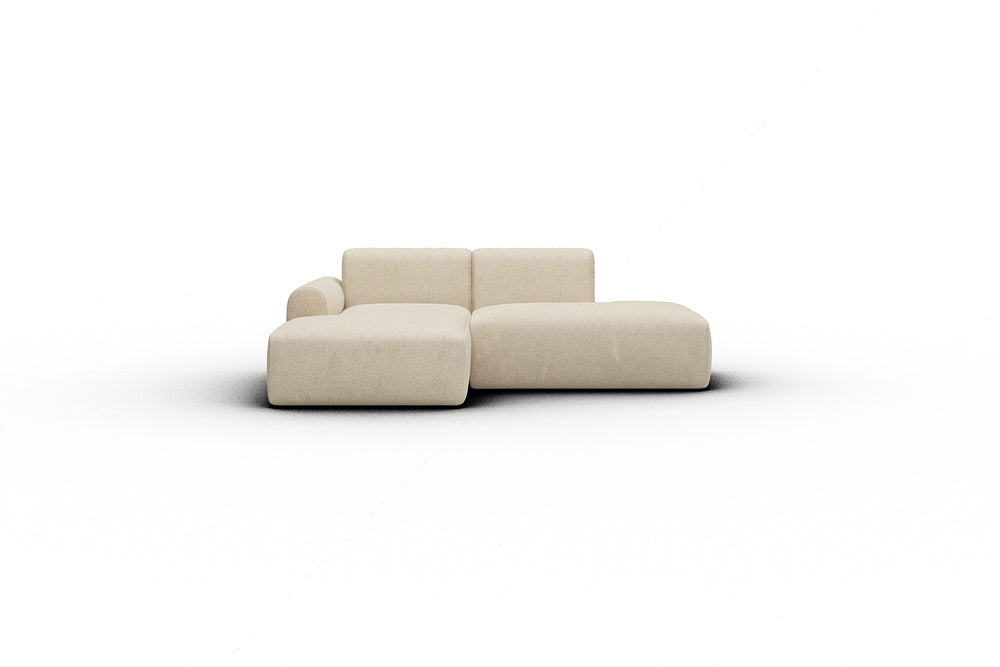 Rund Casual Modular Sofa - Configurations 1 - E1L - 224 x 152 cm - Chaise + Open-End - 496 Casone Natural Beigie