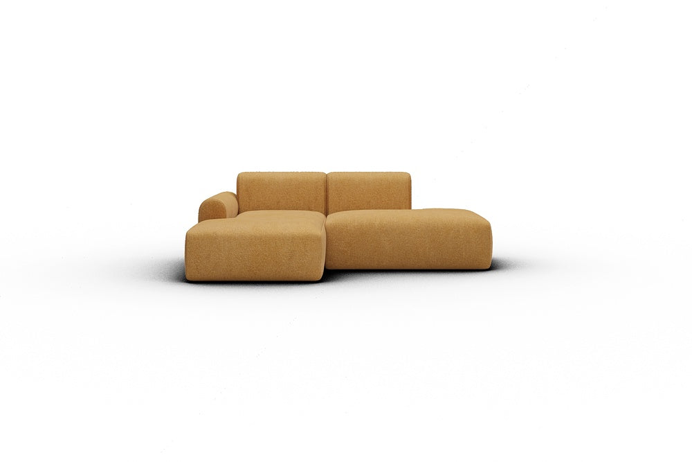 Rund Casual Modular Sofa - Configurations 1 - E1L - 224 x 152 cm - Chaise + Open-End - 497 Casone Warm Yellow