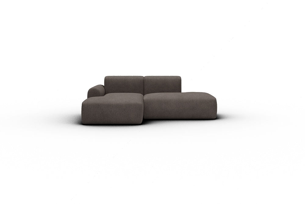 Rund Casual Modular Sofa - Configurations 1 - E1L - 224 x 152 cm - Chaise + Open-End - 530 Bouclé Taupe