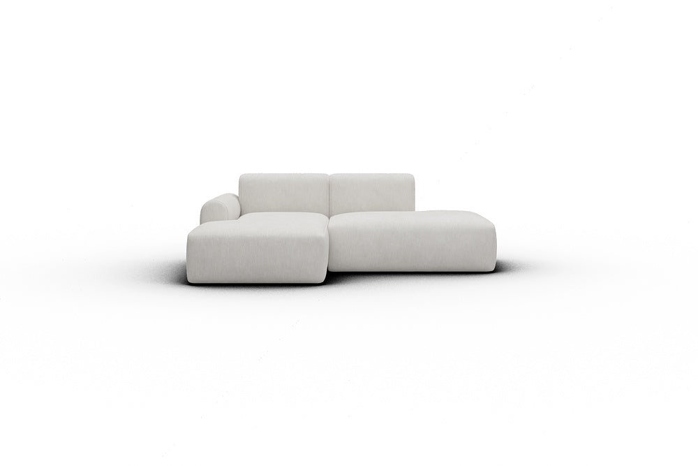Rund Casual Modular Sofa - Configurations 1 - E1L - 224 x 152 cm - Chaise + Open-End - 574 Vivus Dusty Off White