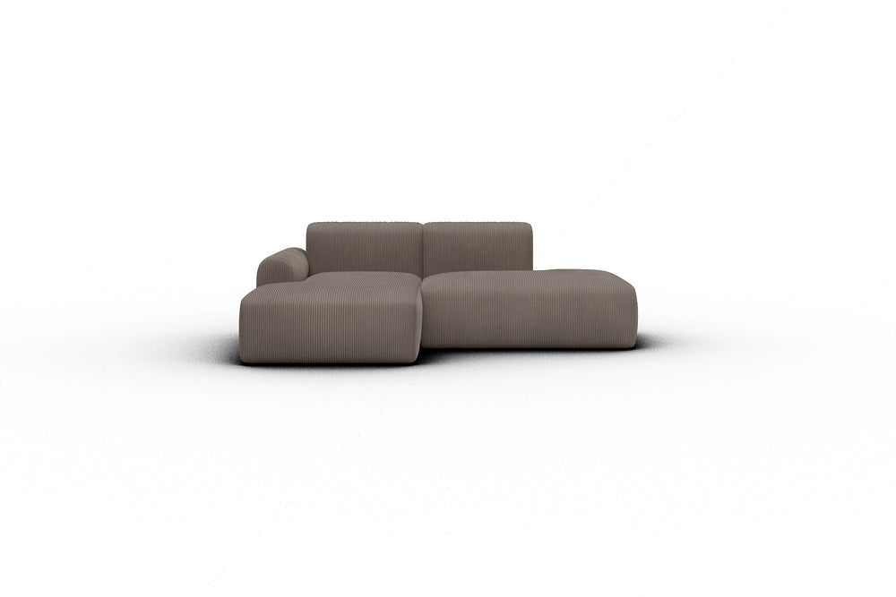 Rund Casual Modular Sofa - Configurations 1 - E1L - 224 x 152 cm - Chaise + Open-End - 596 Corduroy Mocha