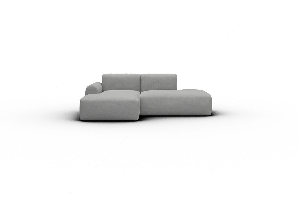 Rund Casual Modular Sofa - Configurations 1 - E1L - 224 x 152 cm - Chaise + Open-End - 764 Cura Sand Grey