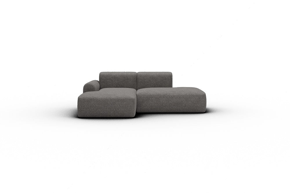 Rund Casual Modular Sofa - Configurations 1 - E1L - 224 x 152 cm - Chaise + Open-End - 772 Carreno Salt & Pepper