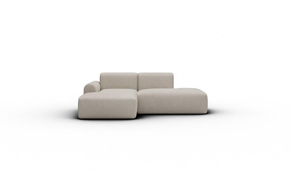 Rund Casual Modular Sofa - Configurations 1 - E1L - 224 x 152 cm - Chaise + Open-End - 816 Aivi Lace Beige