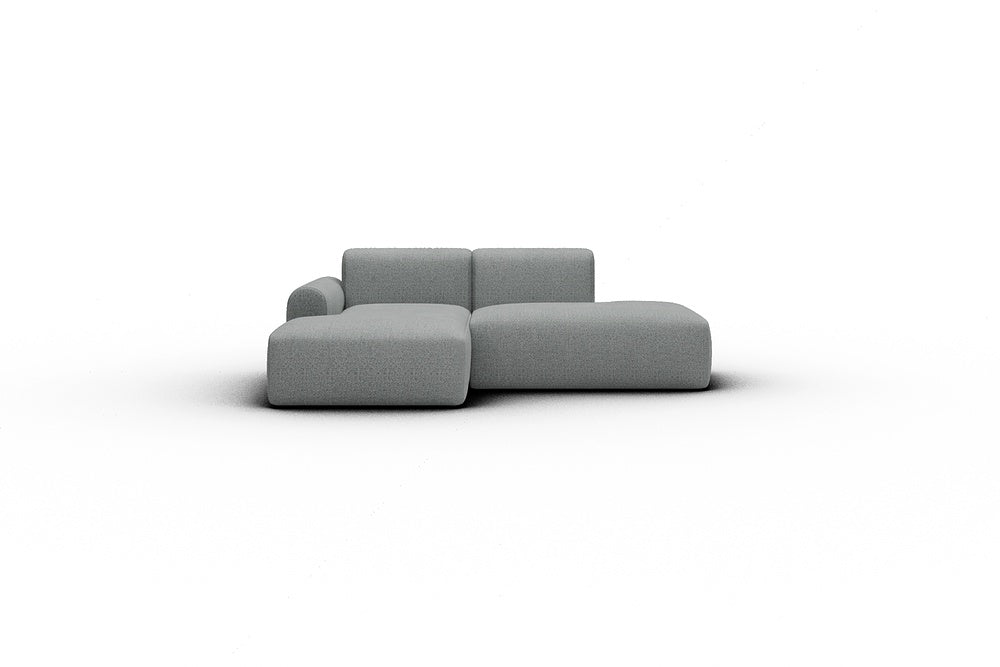 Rund Casual Modular Sofa - Configurations 1 - E1L - 224 x 152 cm - Chaise + Open-End - 819 Aivi Gravel Grey