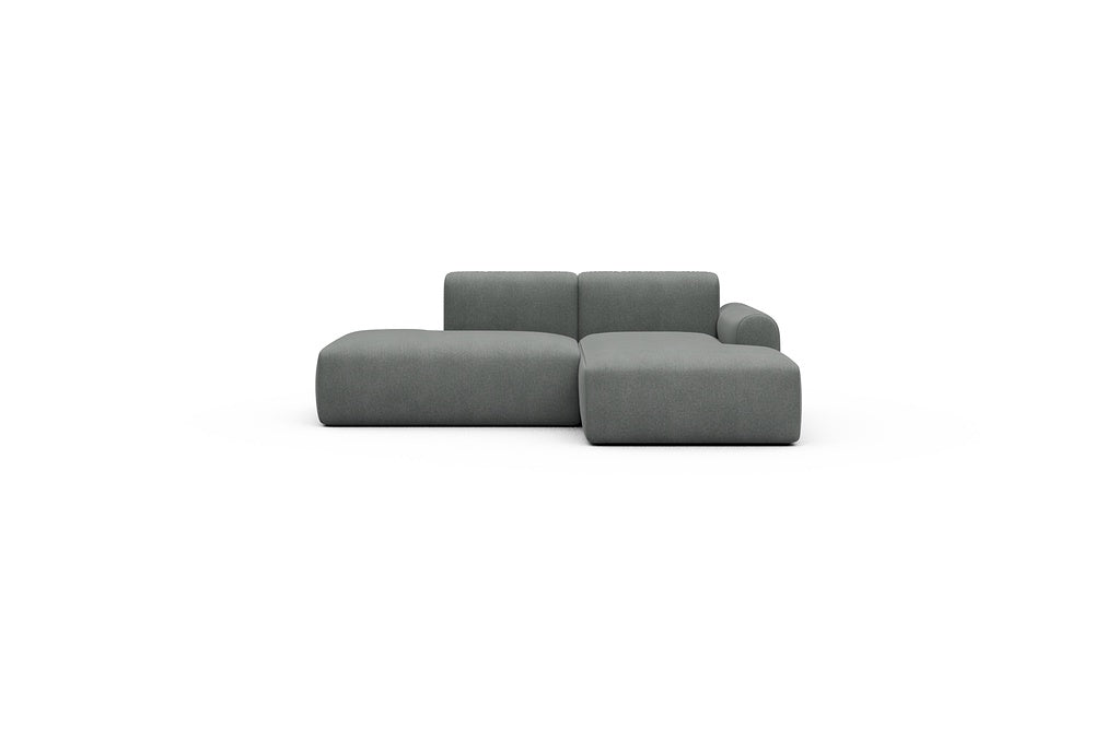 Rund Casual Modular Sofa - Configurations 1 - E2L - 224 x 152 cm - Open-end + Chaise - 440 Satya Steel Grey