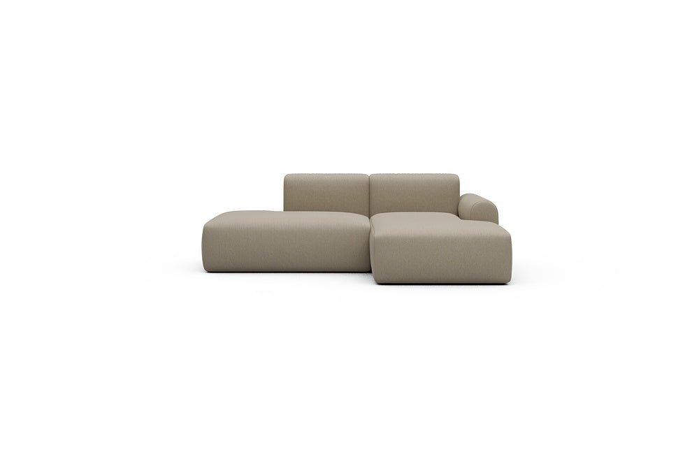 Rund Casual Modular Sofa - Configurations 1 - E2L - 224 x 152 cm - Open-end + Chaise - 445 Satya Natural Biege
