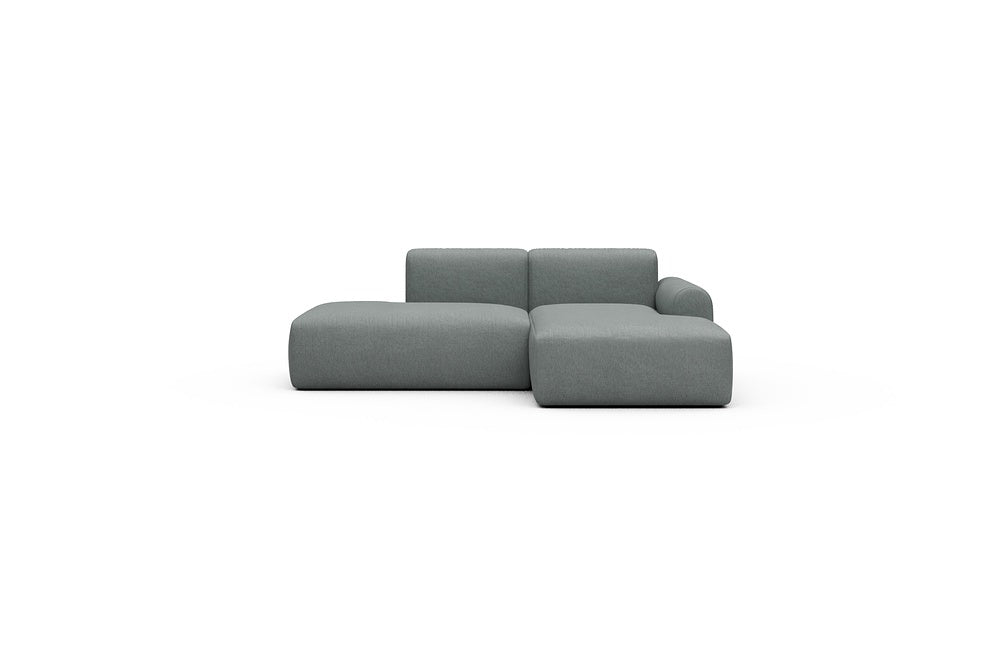 Rund Casual Modular Sofa - Configurations 1 - E2L - 224 x 152 cm - Open-end + Chaise - 485 Denari Soft Grey