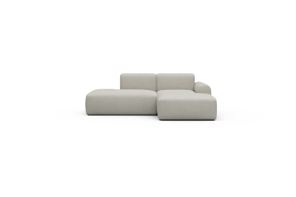 Rund Casual Modular Sofa - Configurations 1 - E2L - 224 x 152 cm - Open-end + Chaise - 487 Denari Clean Beige
