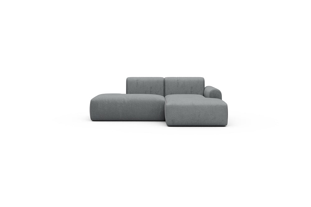 Rund Casual Modular Sofa - Configurations 1 - E2L - 224 x 152 cm - Open-end + Chaise - 495 Casone Gravel Grey