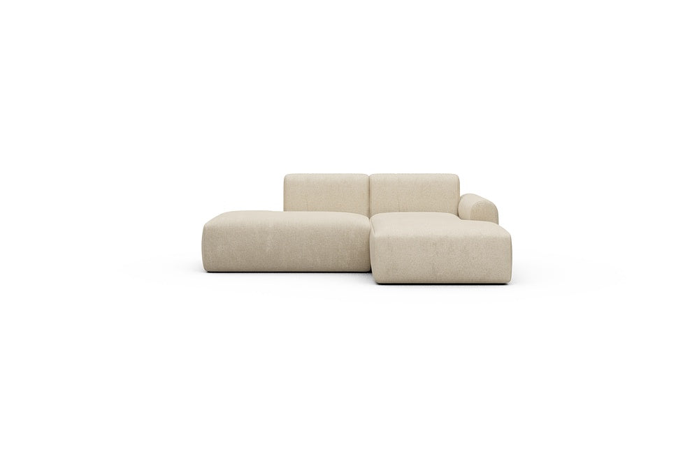 Rund Casual Modular Sofa - Configurations 1 - E2L - 224 x 152 cm - Open-end + Chaise - 496 Casone Natural Beigie