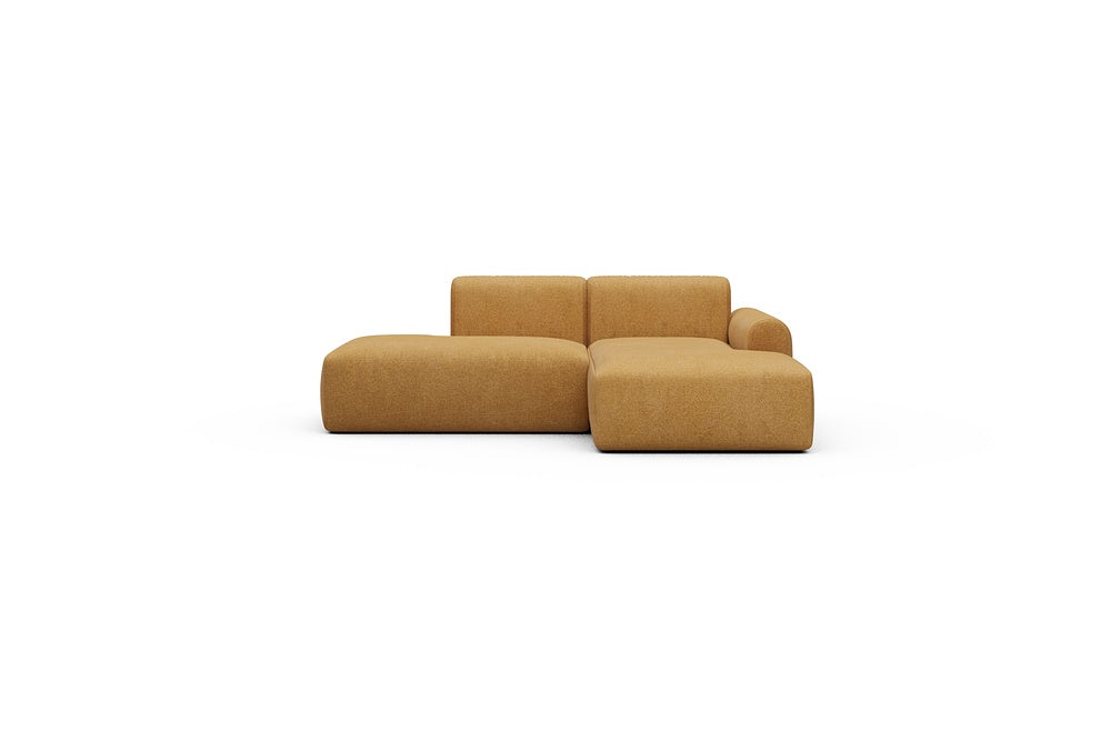 Rund Casual Modular Sofa - Configurations 1 - E2L - 224 x 152 cm - Open-end + Chaise - 497 Casone Warm Yellow