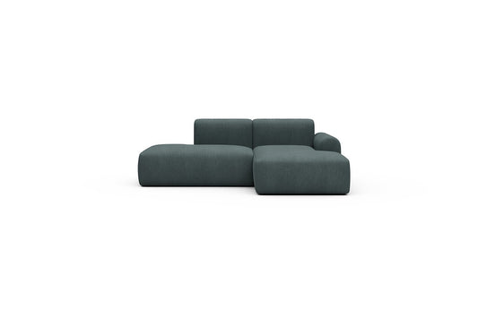 Rund Casual Modular Sofa - Configurations 1 - E2L - 224 x 152 cm - Open-end + Chaise - 573 Vivus Dusty Blue