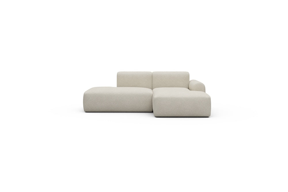 Rund Casual Modular Sofa - Configurations 1 - E2L - 224 x 152 cm - Open-end + Chaise - 584 Argus Natural