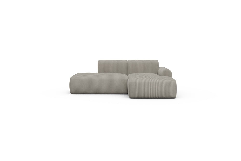Rund Casual Modular Sofa - Configurations 1 - E2L - 224 x 152 cm - Open-end + Chaise - 603 Corduroy Beige