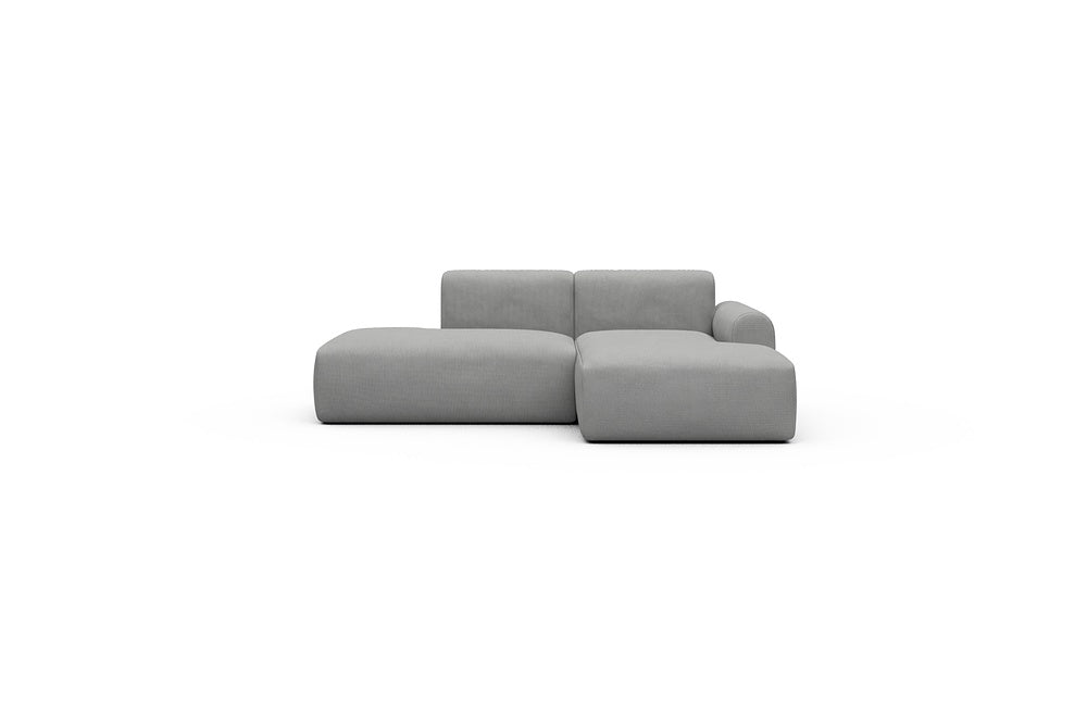 Rund Casual Modular Sofa - Configurations 1 - E2L - 224 x 152 cm - Open-end + Chaise - 764 Cura Sand Grey