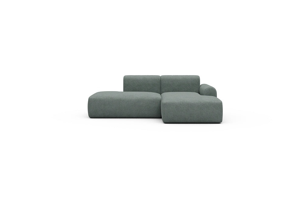 Rund Casual Modular Sofa - Configurations 1 - E2L - 224 x 152 cm - Open-end + Chaise - 770 Carreno Cielo Blue
