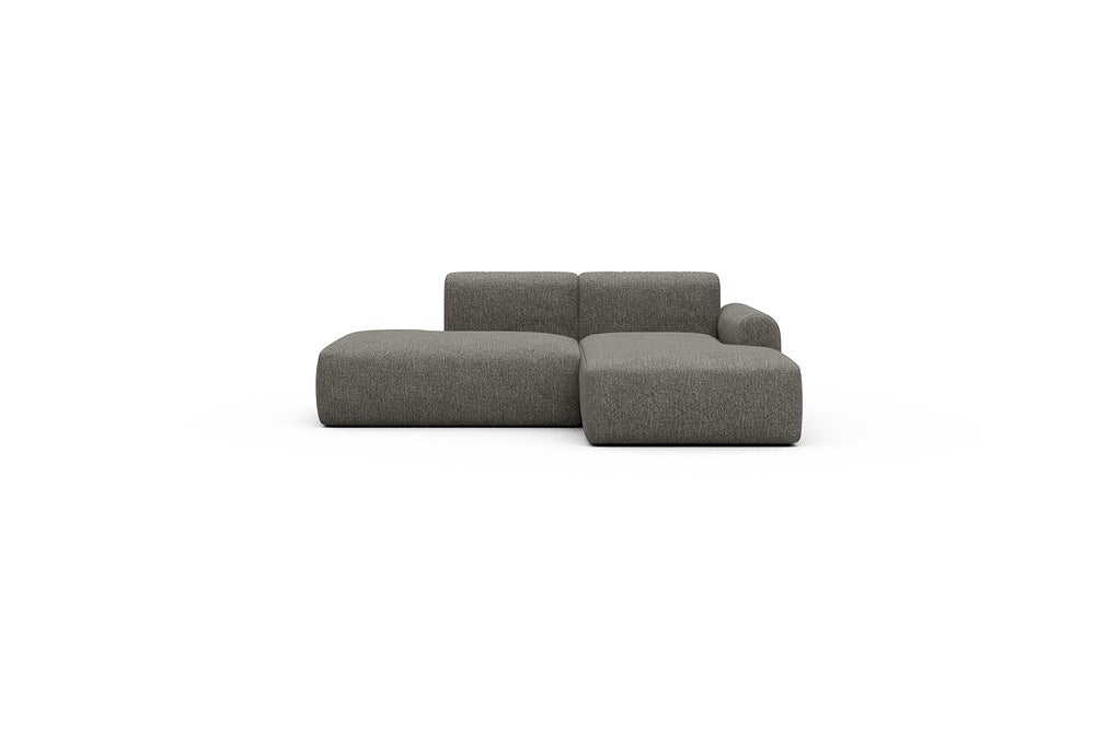 Rund Casual Modular Sofa - Configurations 1 - E2L - 224 x 152 cm - Open-end + Chaise - 771 Carreno Sepia Brown