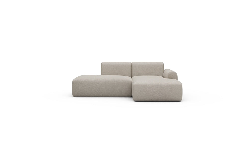 Rund Casual Modular Sofa - Configurations 1 - E2L - 224 x 152 cm - Open-end + Chaise - 816 Aivi Lace Beige