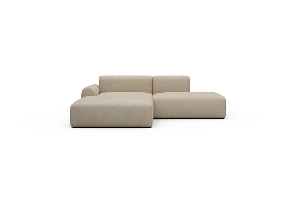 Rund Casual Modular Sofa - Configurations 1 - E3L - 247 x 188 cm - Chaise + Open-End - 410 Esina Almond Beige