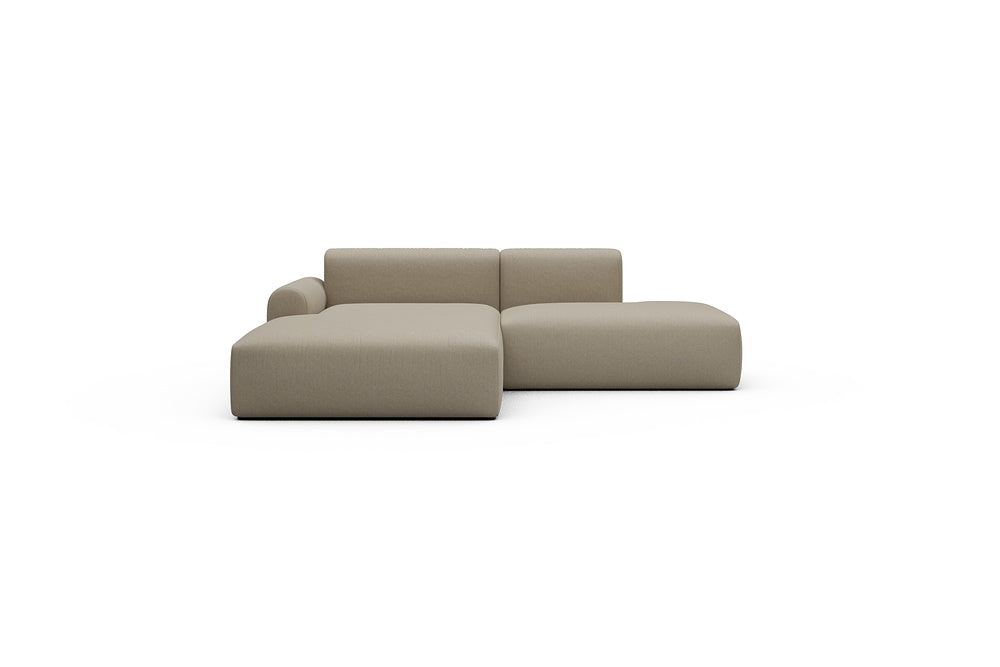 Rund Casual Modular Sofa - Configurations 1 - E3L - 247 x 188 cm - Chaise + Open-End - 445 Satya Natural Biege