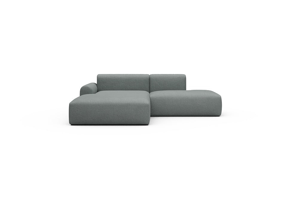 Rund Casual Modular Sofa - Configurations 1 - E3L - 247 x 188 cm - Chaise + Open-End - 485 Denari Soft Grey