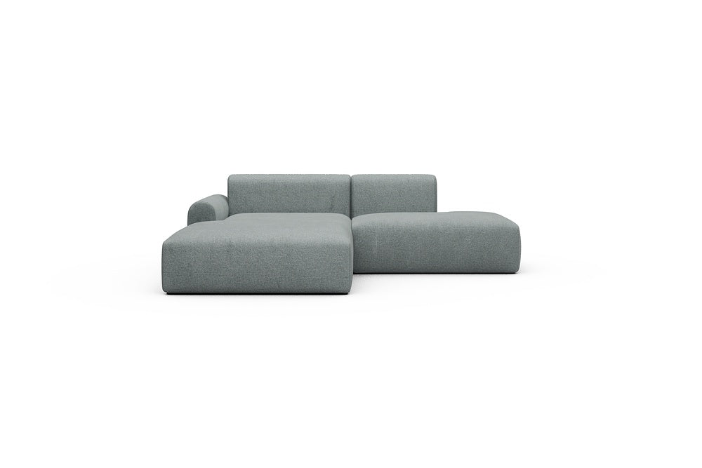 Rund Casual Modular Sofa - Configurations 1 - E3L - 247 x 188 cm - Chaise + Open-End - 499 Casone Light mixed Green