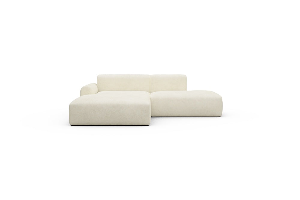 Rund Casual Modular Sofa - Configurations 1 - E3L - 247 x 188 cm - Chaise + Open-End - 531 Bouclé Off White