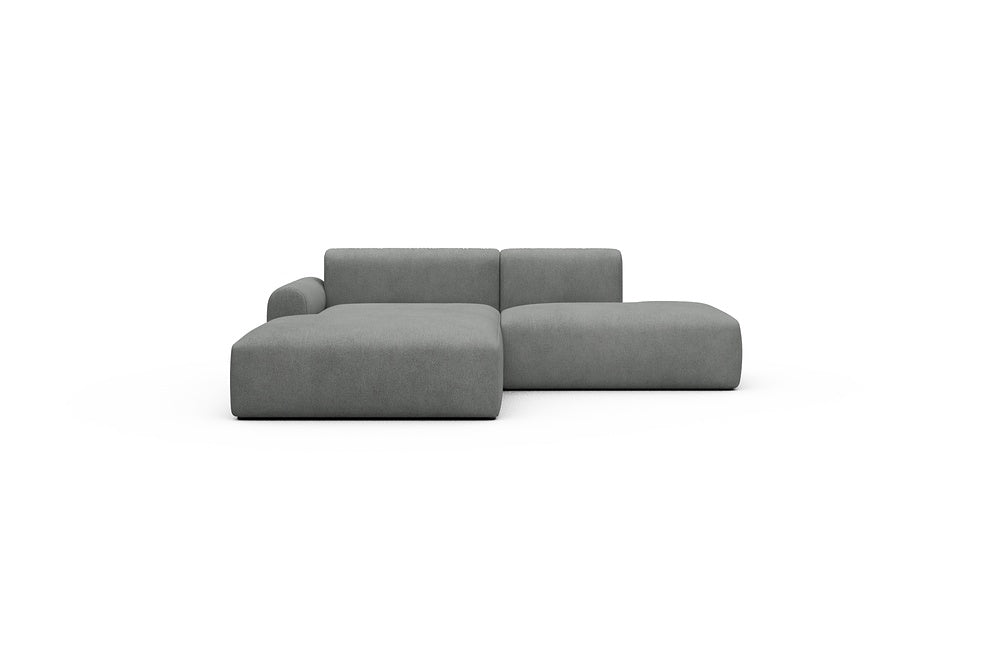 Rund Casual Modular Sofa - Configurations 1 - E3L - 247 x 188 cm - Chaise + Open-End - 533 Bouclé Ash Grey