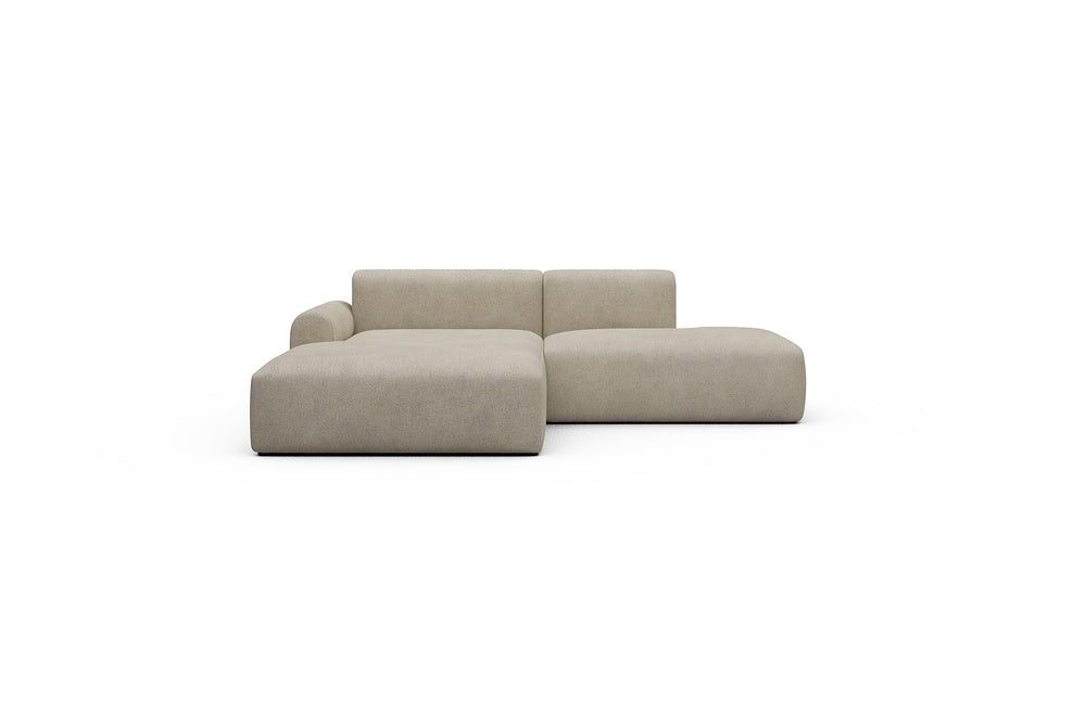 Rund Casual Modular Sofa - Configurations 1 - E3L - 247 x 188 cm - Chaise + Open-End - 539 Bouclé Beige